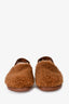 Marni Brown Leather Sabot Shearling Clogs Size 40