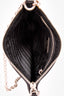 Prada Black Nylon/Leather Trim Silver Chain Crossbody Bag
