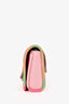 Miu Miu Green/Pink Floral Print Silver Chain Bag