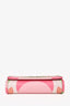 Miu Miu Green/Pink Floral Print Silver Chain Bag