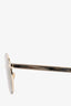 Versace Gold Metal Round Aviator Sunglasses