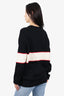 Givenchy Black Wool Knit Logo Sweater Size L