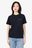 Sandro Black/Blue 'Mauvair Garcon' Embroidered T-Shirt Size S