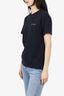 Sandro Black/Blue 'Mauvair Garcon' Embroidered T-Shirt Size S