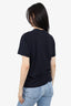 Sandro Black/Blue 'Mauvair Garcon' Embroidered T-Shirt Size S
