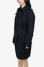 Sandro Black Belted Trench Coat Size M