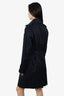 Sandro Black Belted Trench Coat Size M