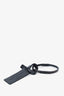 Saint Laurent Black Leather ID Plaque Bracelet