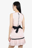 D&G Dolce & Gabbana Pink Sleeveless Belted Dress Size 40