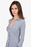 James Perse Grey Button-Up 3/4 Sleeve Top Size 0