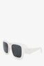 Prada White Frame 28ZS Sunglasses
