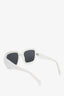 Prada White Frame 28ZS Sunglasses