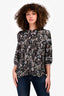 Ba&sh Black/Green Printed Blouse Size S