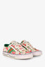 Gucci Cream/Red Apple Printed 1977 Sneakers Size 7