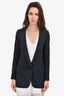 Smythe Dark Grey Longline Blazer Size 2 US