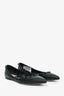 Valentino Black Leather Rockstud Pointy Flats Size 39.5