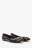 Louis Vuitton Burgundy Patent Leather Chain Detail Ballet Flat Size 39.5