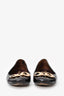 Louis Vuitton Burgundy Patent Leather Chain Detail Ballet Flat Size 39.5