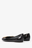 Louis Vuitton Burgundy Patent Leather Chain Detail Ballet Flat Size 39.5