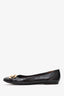 Louis Vuitton Burgundy Patent Leather Chain Detail Ballet Flat Size 39.5