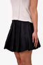 Miu Miu Black Pleated Mini Skirt Size 38