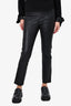 Vince Black Leather Slim Pants Size S