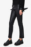 Vince Black Leather Slim Pants Size S
