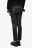 Vince Black Leather Slim Pants Size S