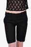 Chloe Black Cropped Suit Shorts Size 38