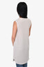 Brunello Cucinelli Taupe Silk Sleeveless Tunic Estimated Est. Size S/M