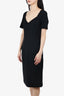 Escada Black Rib Detail Midi Dress Size 40