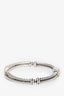 David Yurman Sterling Silver Diamond 'Labyrinth' Mini Loop Bracelet