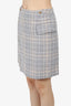 Acne Studios Beige Plaid Mini Skirt Size 38