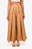 Solace London Gold Satin Wide Leg Trousers Size 0