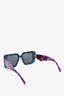 Prada Teal 51MM Square Sunglasses