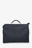 Fendi Black Grained Leather Large Selleria Peekaboo Bag With Strap