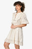 Zimmermann Cream Eyelet Mini Dress Size 3