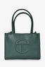 Telfar Green Leather Small Shopping Bag