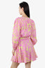 Velvet by Graham & Spencer Pink/Yellow  Kiki Dress Size M