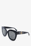 Gucci Black Frame Star GG Detail Sunglasses