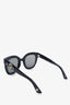 Gucci Black Frame Star GG Detail Sunglasses