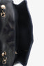 Pre-loved Chanel™ 2008/09 Black Glitter Patent Leather Jumbo Single Flap Bag