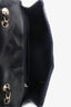 Pre-Loved Chanel™ 2008/09 Black Glitter Patent Leather Jumbo Single Flap Bag