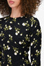 Reformation Black Floral Midi Dress Size 2