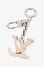 Louis Vuitton Silver Toned LV Initials Key Holder And Bag Charm