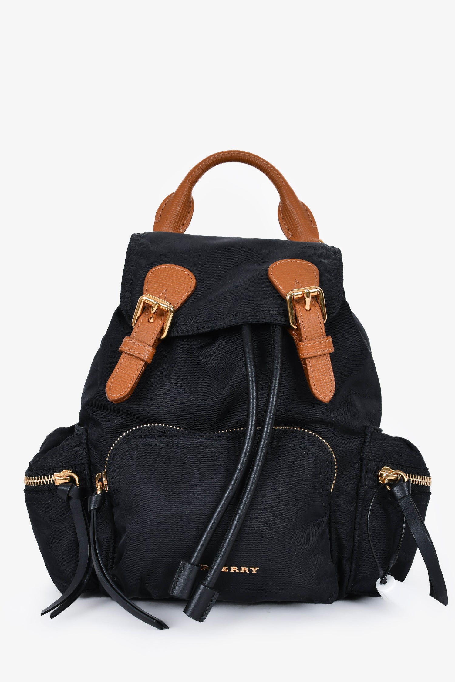 Burberry Black Nylon Chain Mini Backpack – Mine & Yours