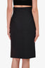 D Squared Black Pencil Skirt Size 42