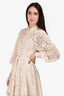 Zimmermann Ivory Cassia Puff Sleeved Cotton-Lace Mini Dress Size 2