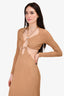 PatBo Camel Cut-Out Maxi Dress Size XS