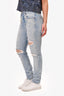 Grlfrnd Light Wash Pearl Accent Straight Leg Jeans Size 27
